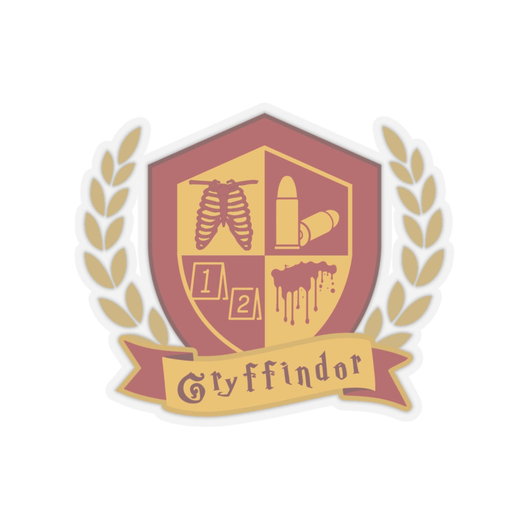 Crimson & Gold Forensic Valor Vinyl Adhesive Sticker