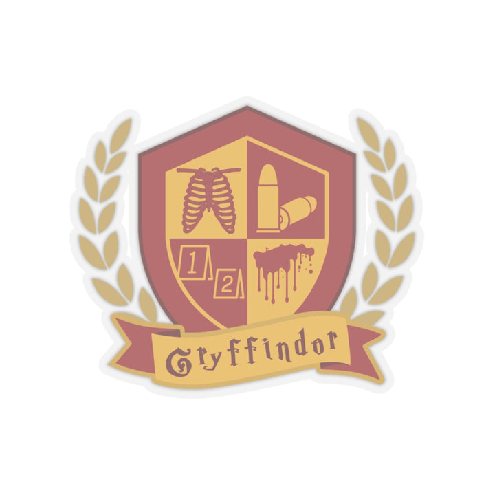 Crimson & Gold Forensic Valor Vinyl Adhesive Sticker