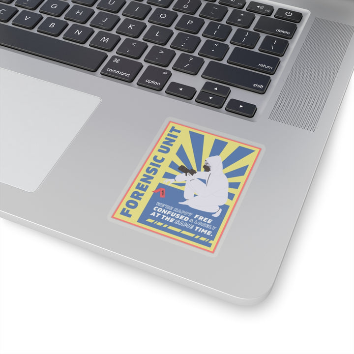 Forensic Unit "We're Happy..." Vinyl Adhesive Sticker