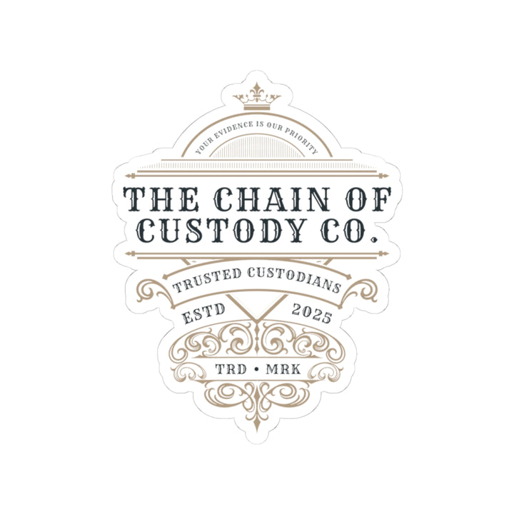 Chain of Custody Co. Vinyl Adhesive Sticker