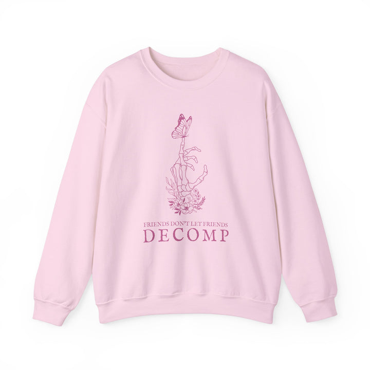 "Friends Don't Let Friends Decomp" Butterfly Unisex Heavy Blend™ Crewneck Sweatshirt