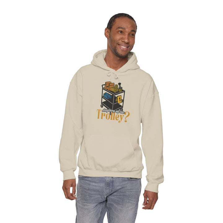 "Anything Off the Trolley" Unisex Heavy Blend™ Hooded Sweatshirt