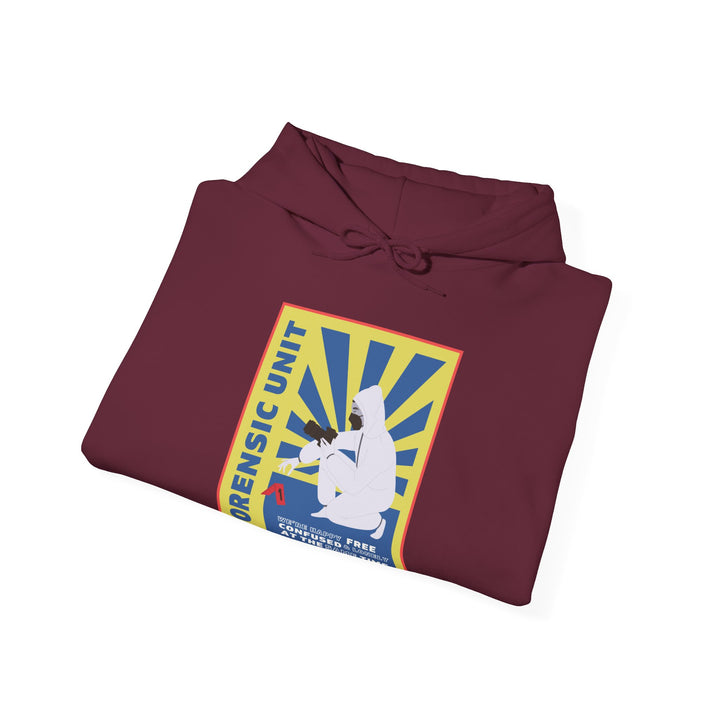 Forensic Unit "We're Happy..." Unisex Heavy Blend™ Hooded Sweatshirt