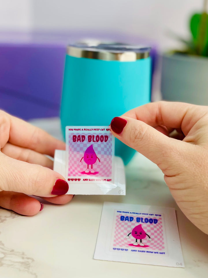 "Bad Blood" (Pink) Vinyl Adhesive Sticker