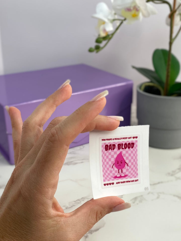 "Bad Blood" (Pink) Vinyl Adhesive Sticker