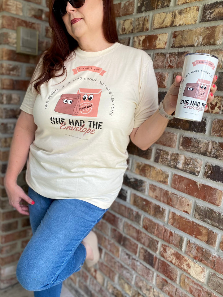 "She Had the Envelope" Unisex Jersey Short Sleeve Tee