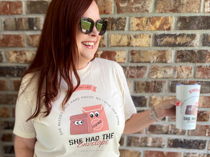"She Had the Envelope" Unisex Jersey Short Sleeve Tee