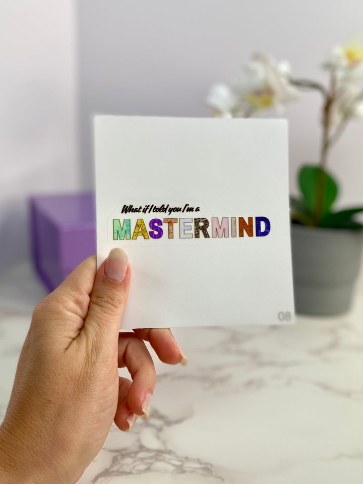 "Mastermind" Vinyl Adhesive Sticker