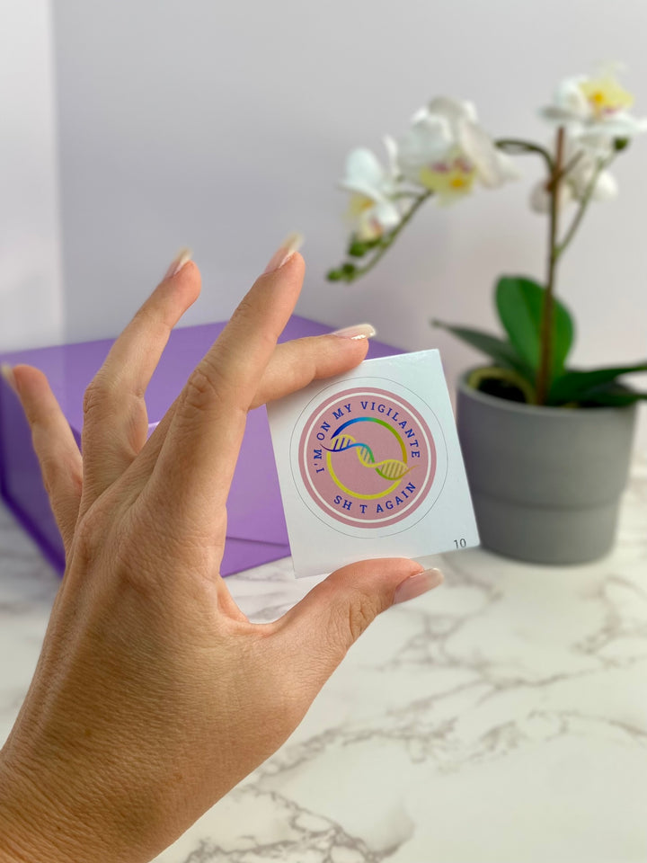 "Vigilante Latent Prints" Vinyl Adhesive Sticker