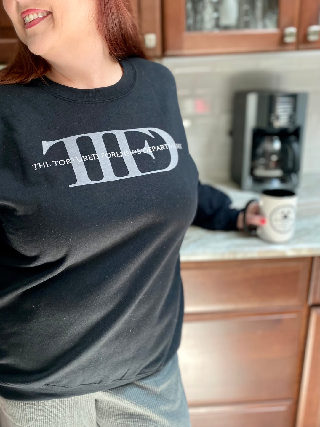 "The Tortured Forensics Department" Logo Unisex Heavy Blend™ Crewneck Sweatshirt
