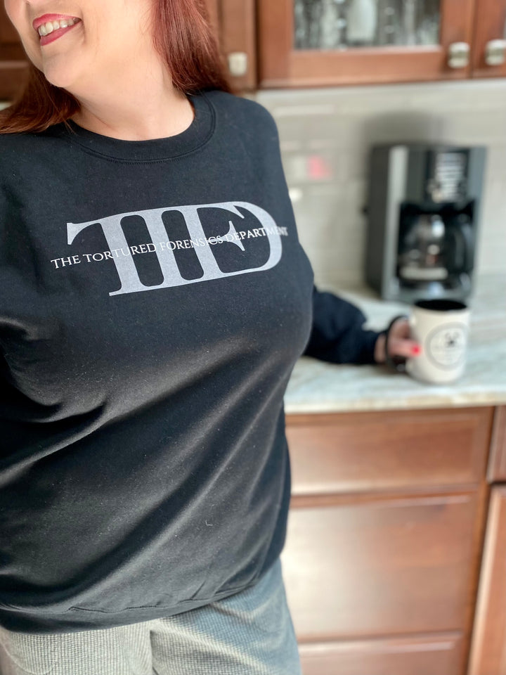 "The Tortured Forensics Department" Logo Unisex Heavy Blend™ Crewneck Sweatshirt