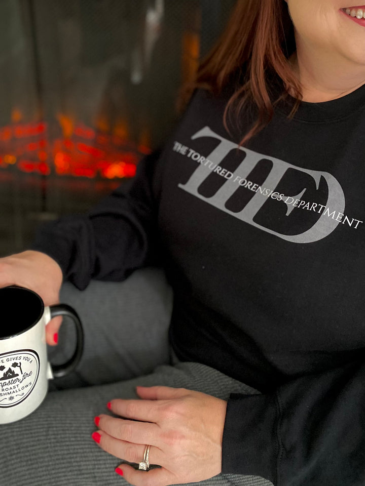 "The Tortured Forensics Department" Logo Unisex Heavy Blend™ Crewneck Sweatshirt