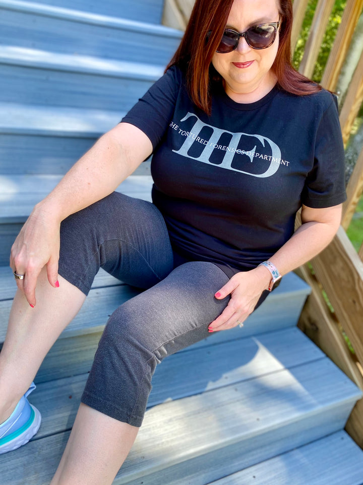 "The Tortured Forensics Department" Logo Unisex Jersey Short Sleeve Tee
