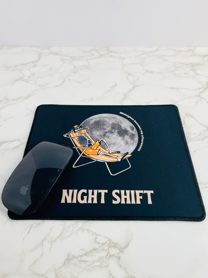 "Night Shift" Non-Slip Mouse Pad