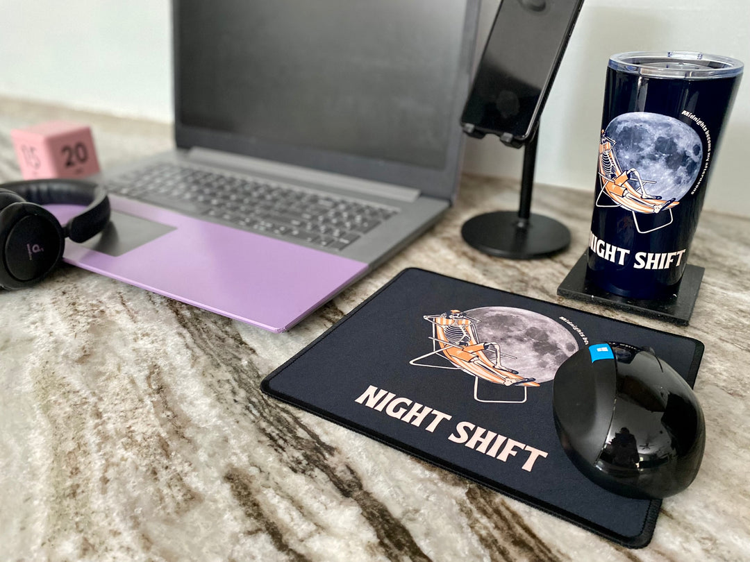 "Night Shift" Non-Slip Mouse Pad