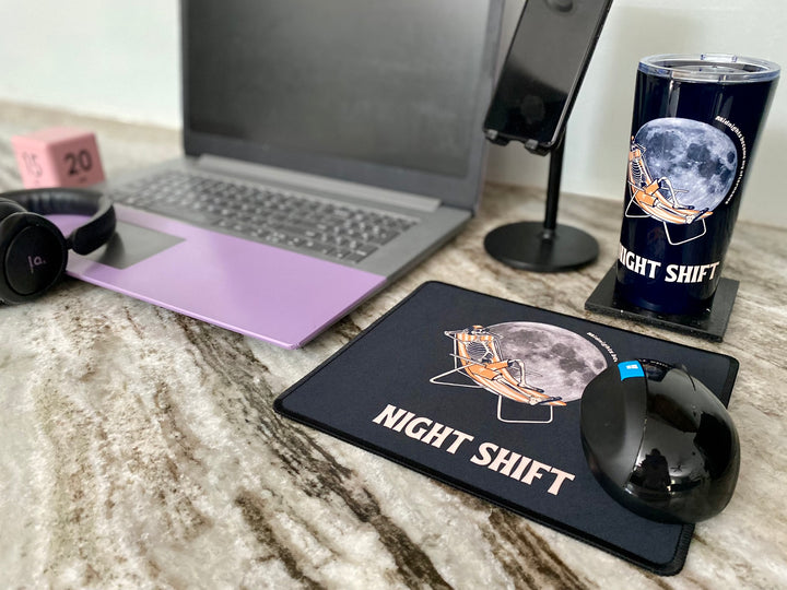 "Night Shift" Non-Slip Mouse Pad