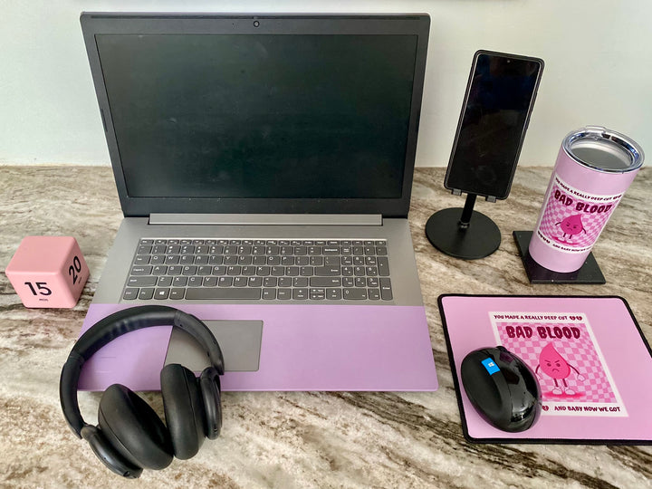 "Bad Blood" (Pink) Non-Slip Mouse Pad