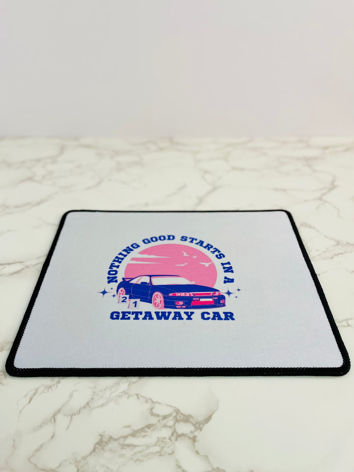 "Getaway Car" Non-Slip Mouse Pad