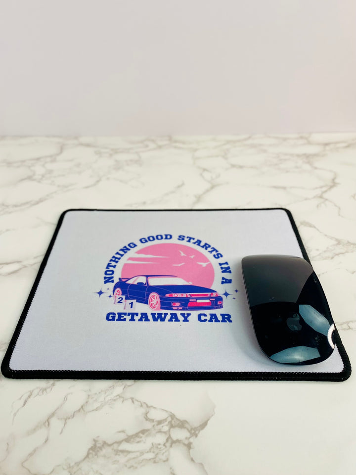 "Getaway Car" Non-Slip Mouse Pad