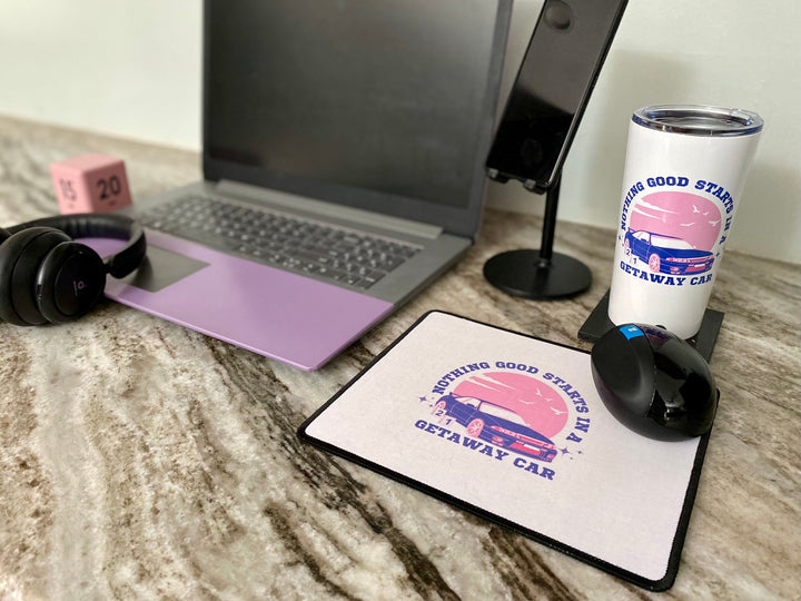 "Getaway Car" Non-Slip Mouse Pad