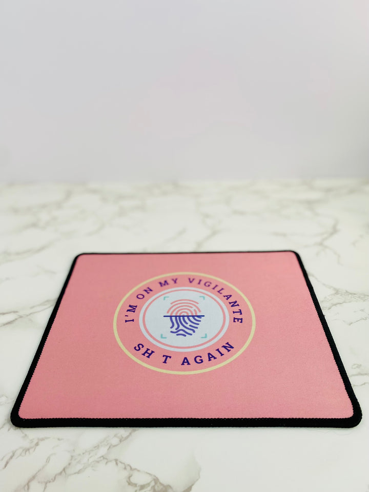 "Vigilante Latent Prints" Non-Slip Mouse Pad