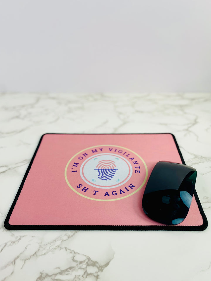 "Vigilante Latent Prints" Non-Slip Mouse Pad