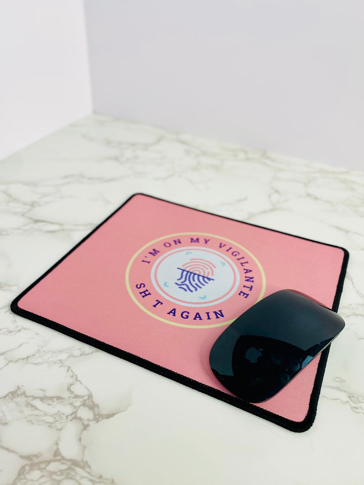 "Vigilante Latent Prints" Non-Slip Mouse Pad