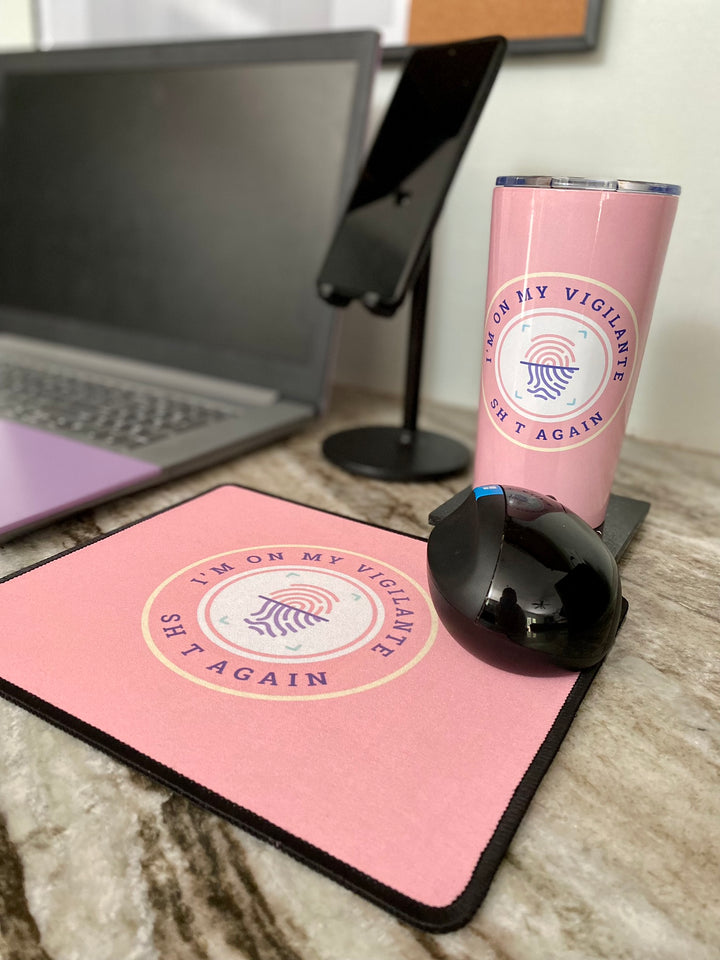 "Vigilante Latent Prints" Non-Slip Mouse Pad