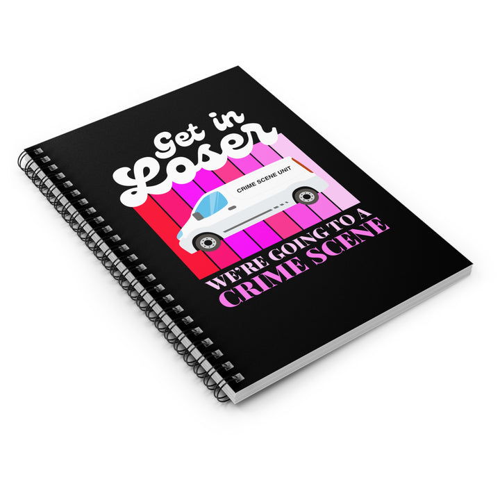 "Get in Loser" Spiral Notebook - Ruled Line