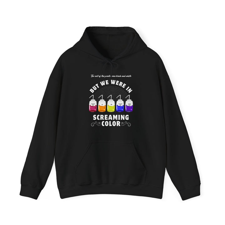 "Screaming Color" Forensic Latent Processing Reagents Unisex Heavy Blend™ Hooded Sweatshirt