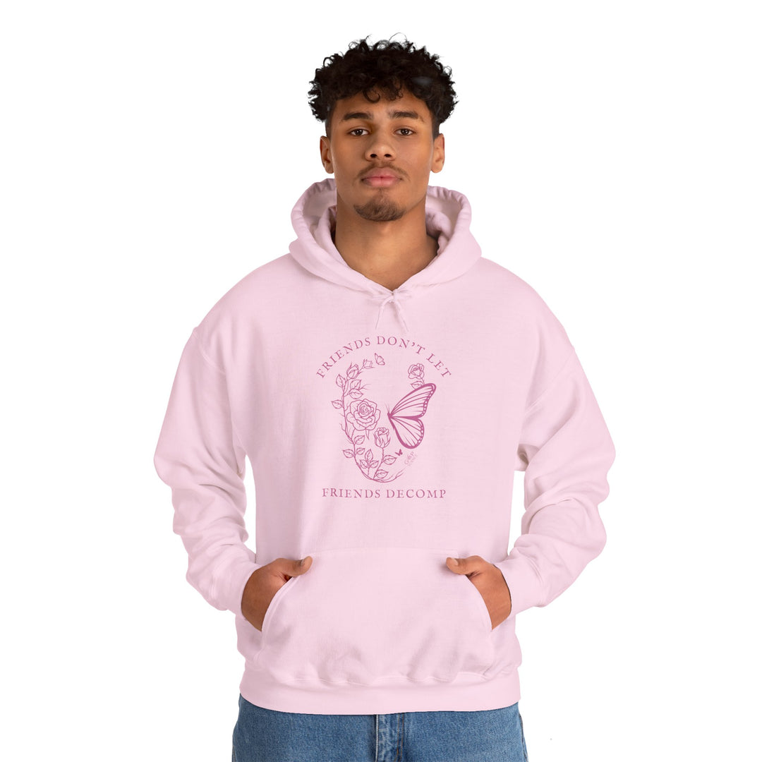 "Friends Don't Let Friends Decomp" Skull Unisex Heavy Blend™ Hooded Sweatshirt