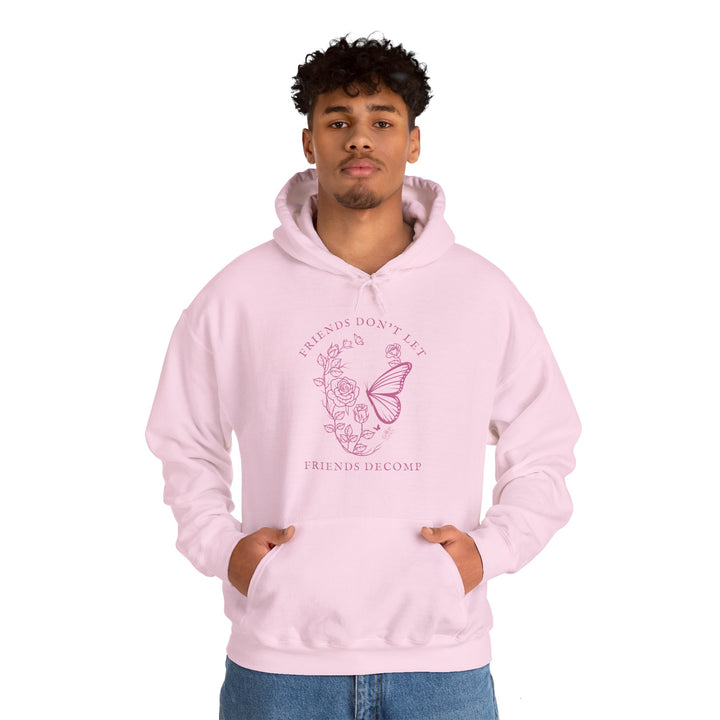 "Friends Don't Let Friends Decomp" Skull Unisex Heavy Blend™ Hooded Sweatshirt