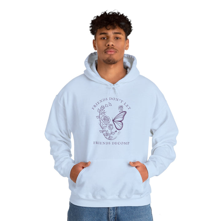 "Friends Don't Let Friends Decomp" Skull Unisex Heavy Blend™ Hooded Sweatshirt