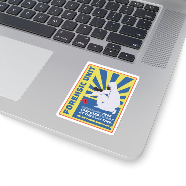 Forensic Unit "We're Happy..." Vinyl Adhesive Sticker