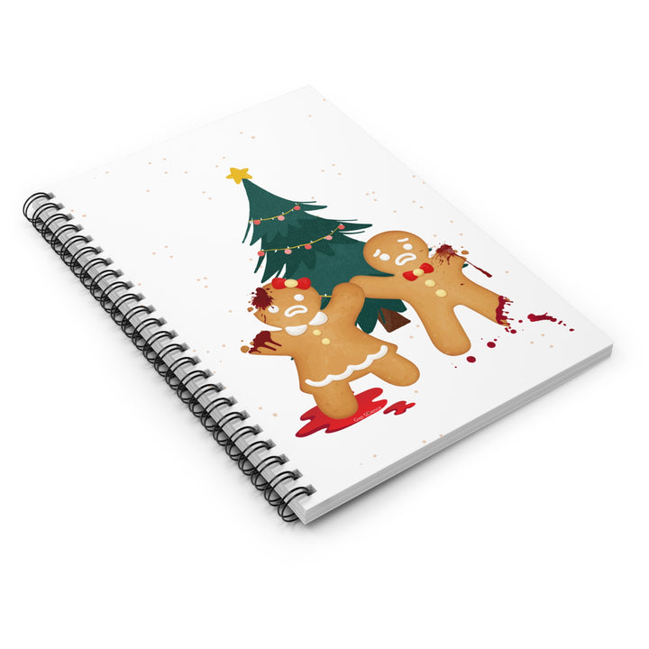"Gingerbread Crime Scene" Spiral Notebook - Ruled Line