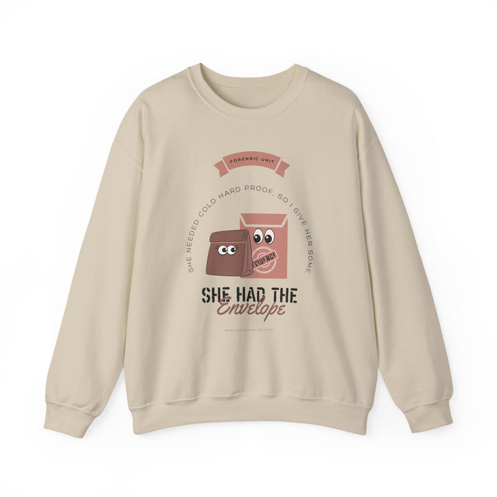 “She Had the Envelope” Unisex Heavy Blend™ Crewneck Sweatshirt