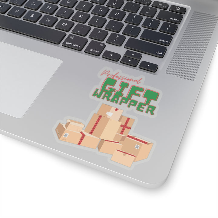 "Professional Gift Wrapper" Vinyl Adhesive Sticker