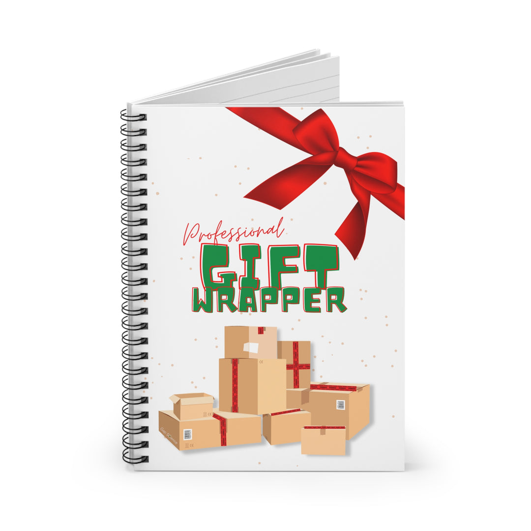 "Professional Gift Wrapper" Spiral Notebook - Ruled Line