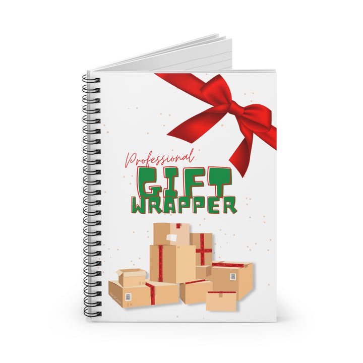 "Professional Gift Wrapper" Spiral Notebook - Ruled Line