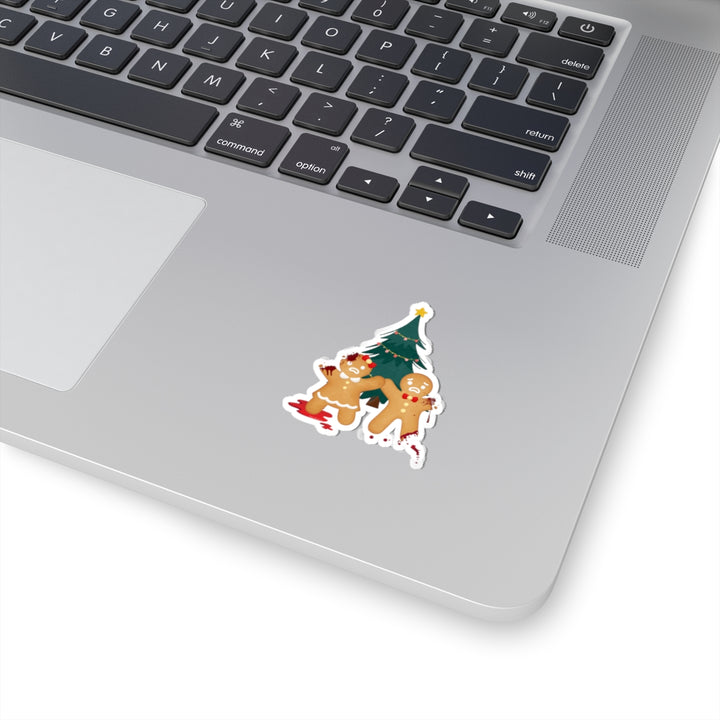 "Gingerbread Crime Scene" Vinyl Adhesive Sticker