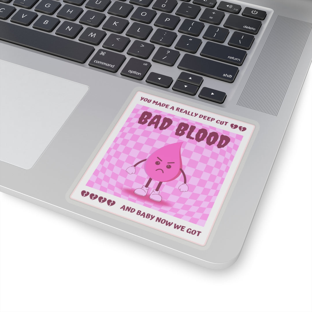 "Bad Blood" (Pink) Vinyl Adhesive Sticker