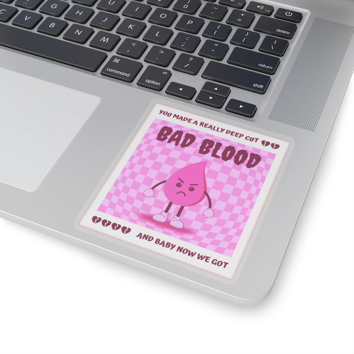 "Bad Blood" (Pink) Vinyl Adhesive Sticker