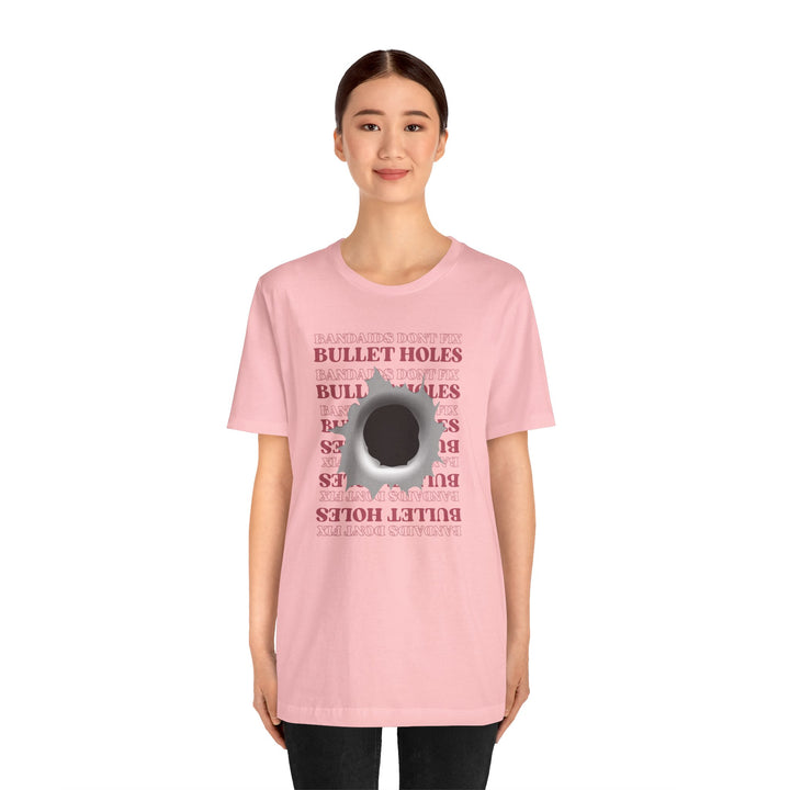 "Bullet Hole" Unisex Jersey Short Sleeve Tee