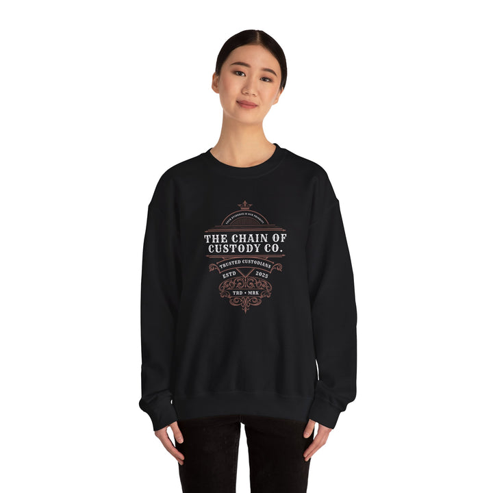 “Chain of Custody Co.” Unisex Heavy Blend™ Crewneck Sweatshirt