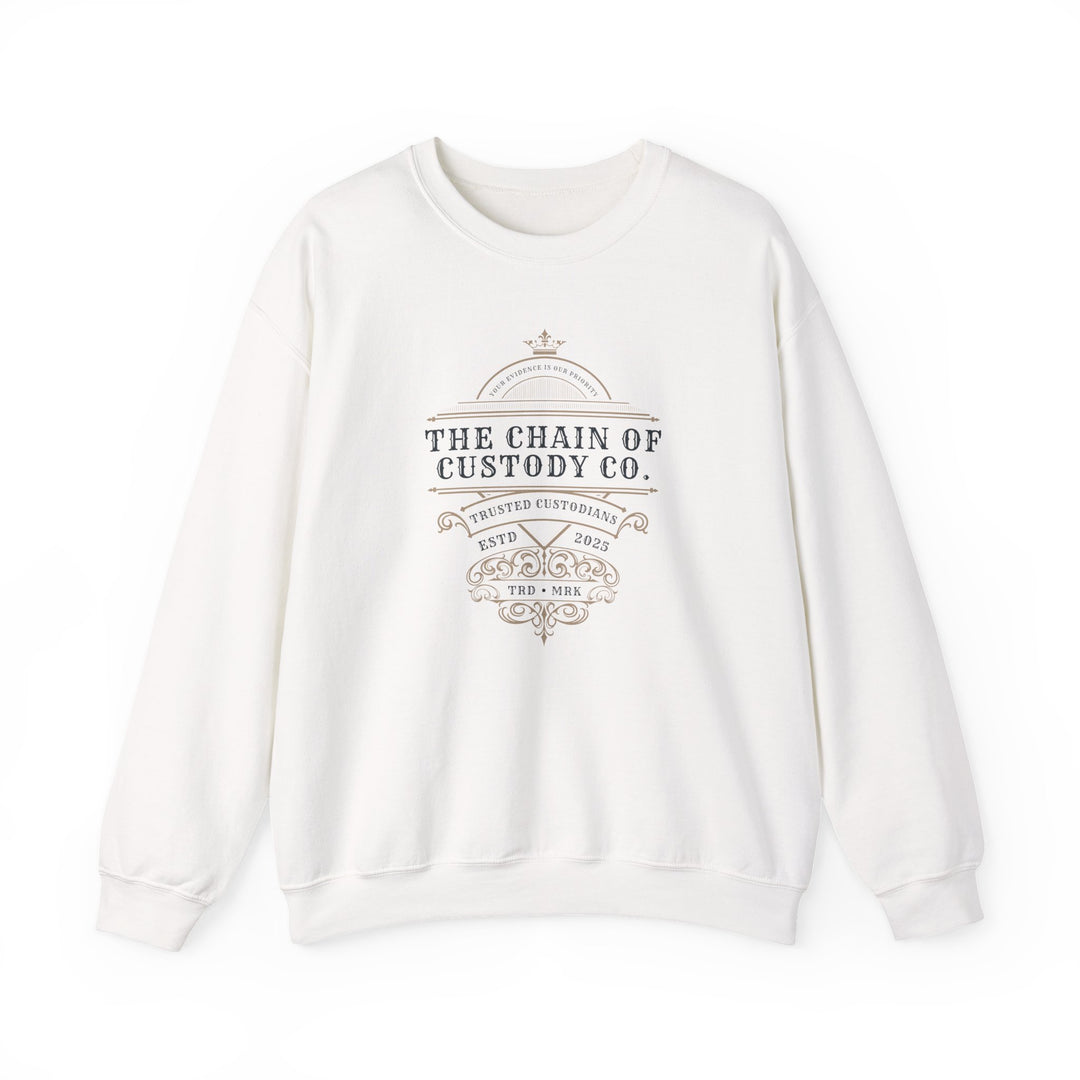 “Chain of Custody Co.” Unisex Heavy Blend™ Crewneck Sweatshirt