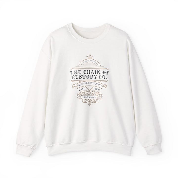 “Chain of Custody Co.” Unisex Heavy Blend™ Crewneck Sweatshirt