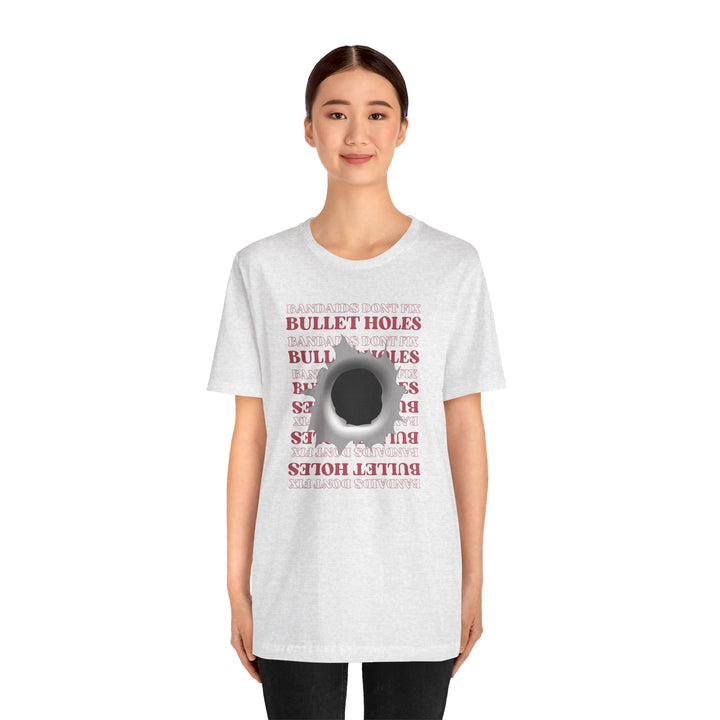 "Bullet Hole" Unisex Jersey Short Sleeve Tee