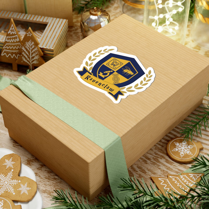 Navy & Gold Forensic Wisdom Vinyl Adhesive Sticker