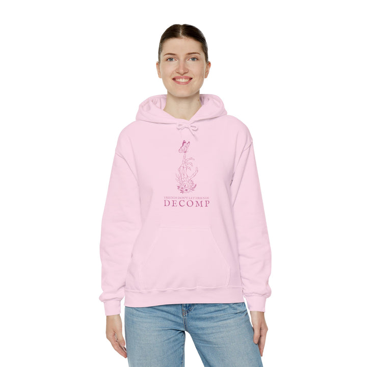 "Friends Don't Let Friends Decomp" Butterfly Unisex Heavy Blend™ Hooded Sweatshirt