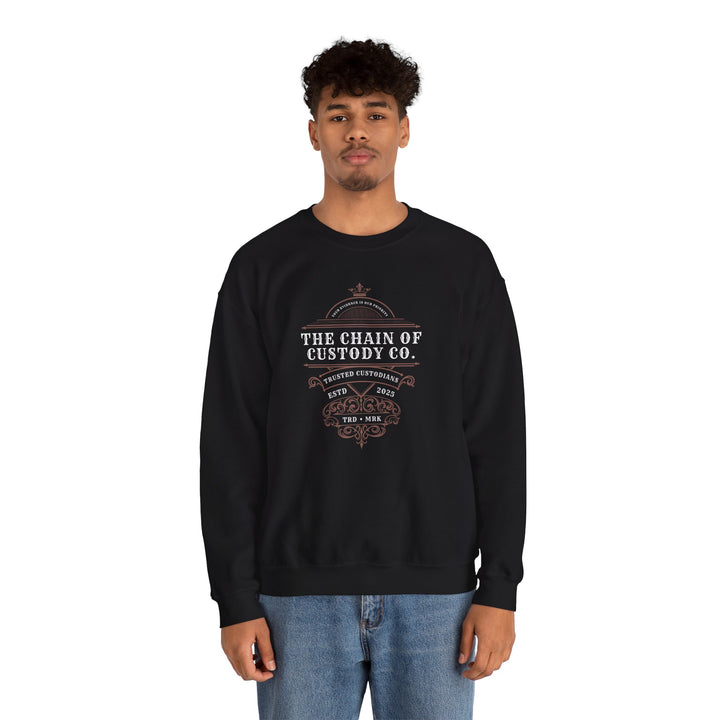 “Chain of Custody Co.” Unisex Heavy Blend™ Crewneck Sweatshirt
